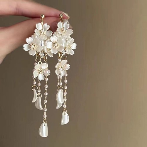 Long pearl flower floral - long,